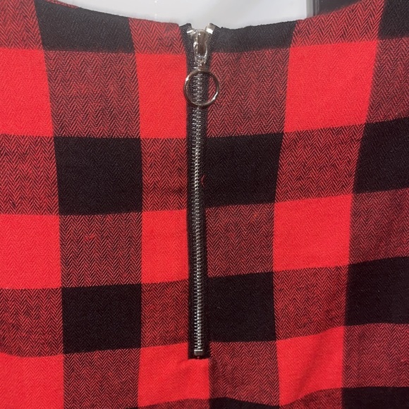 CHARLIE PAIGE ELLA PLAID SHIRT DRESS WITH POCKETS - Picture 3 of 5